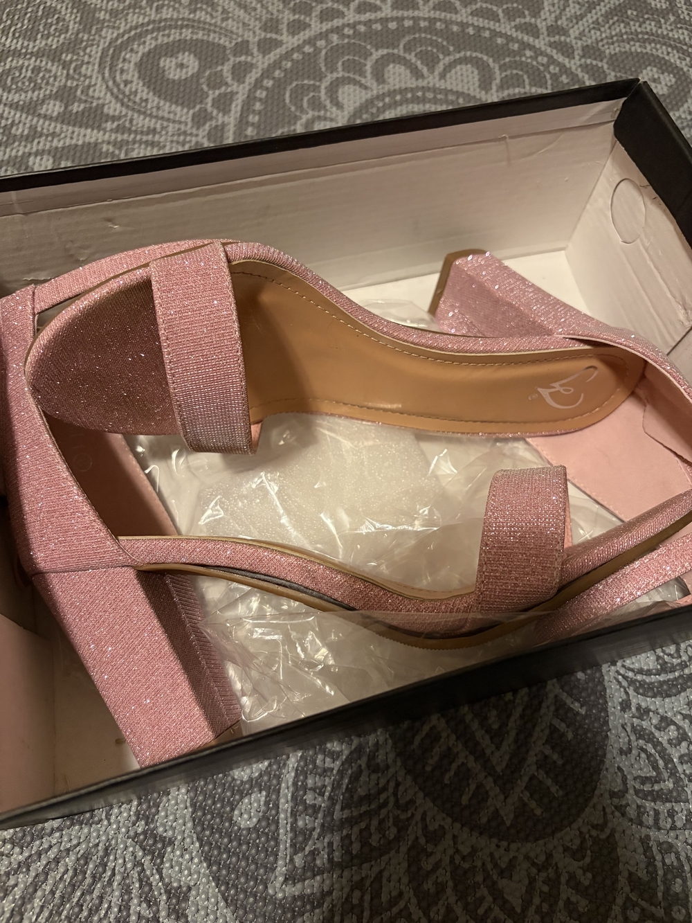 Windsor Pink Glitter Heels